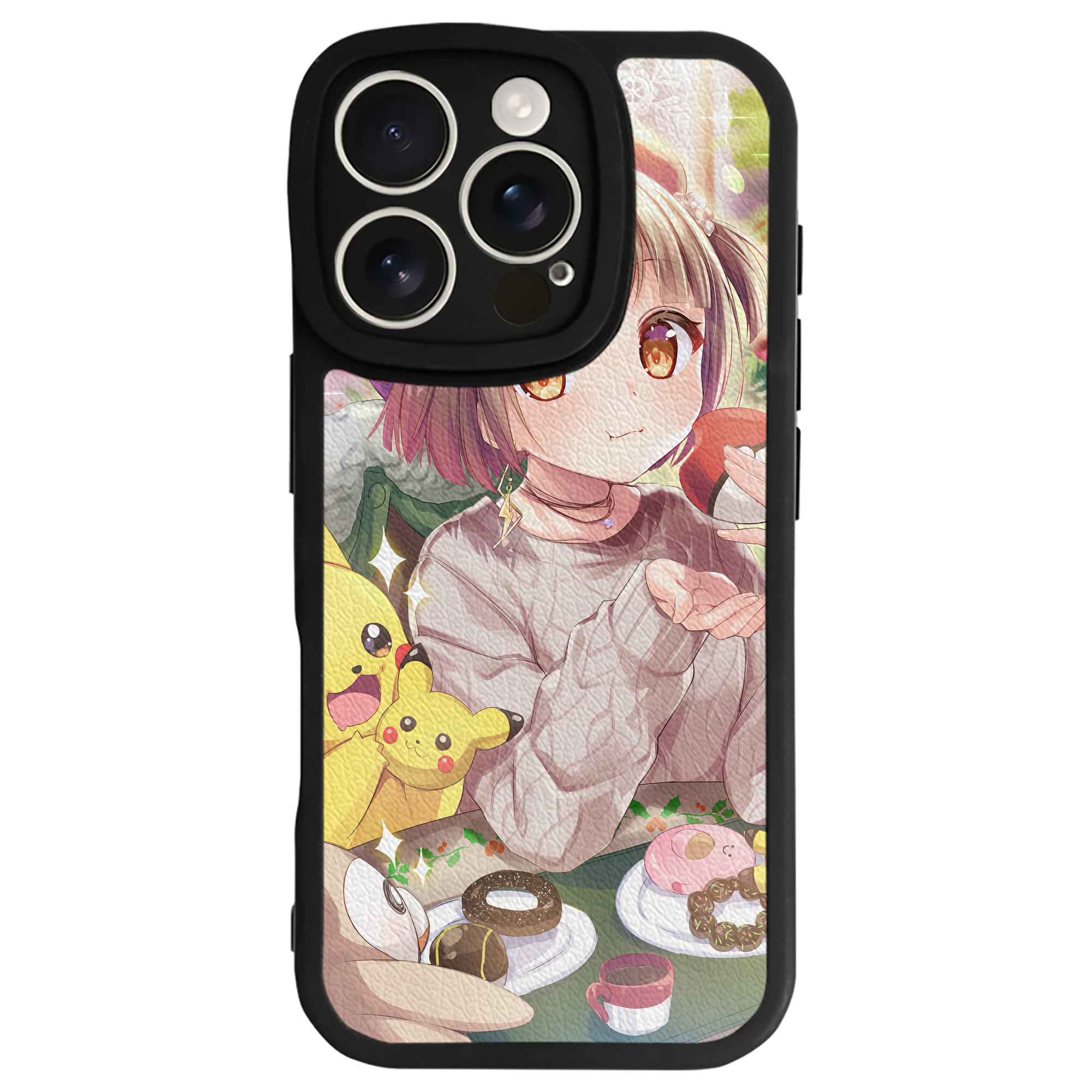 （画像用） ポケットモンスター Pokémon 【iPhone 16シリーズ対応】シリコンスマホケース（レザー調） 材質：シリコン